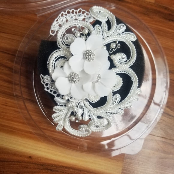 Swiss Dot Lace Wedding Dress - Picture 9 of 10